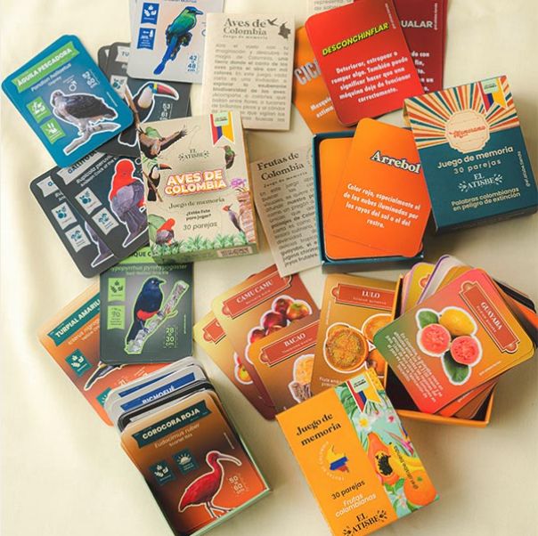TropiCombo 3 Juegos de Memoria - Aves, Frutas y Palabras Colombianas | Educativo