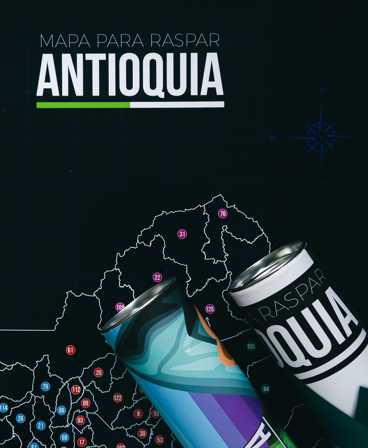 El Caminante: Mapa de Antioquia + 100 cosas que hacer en Antioquia + Mapa de Colombia