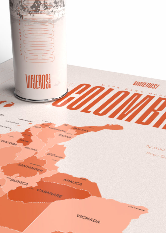 Combo Viajero: Mapa Colombia + Mapamundi Premium