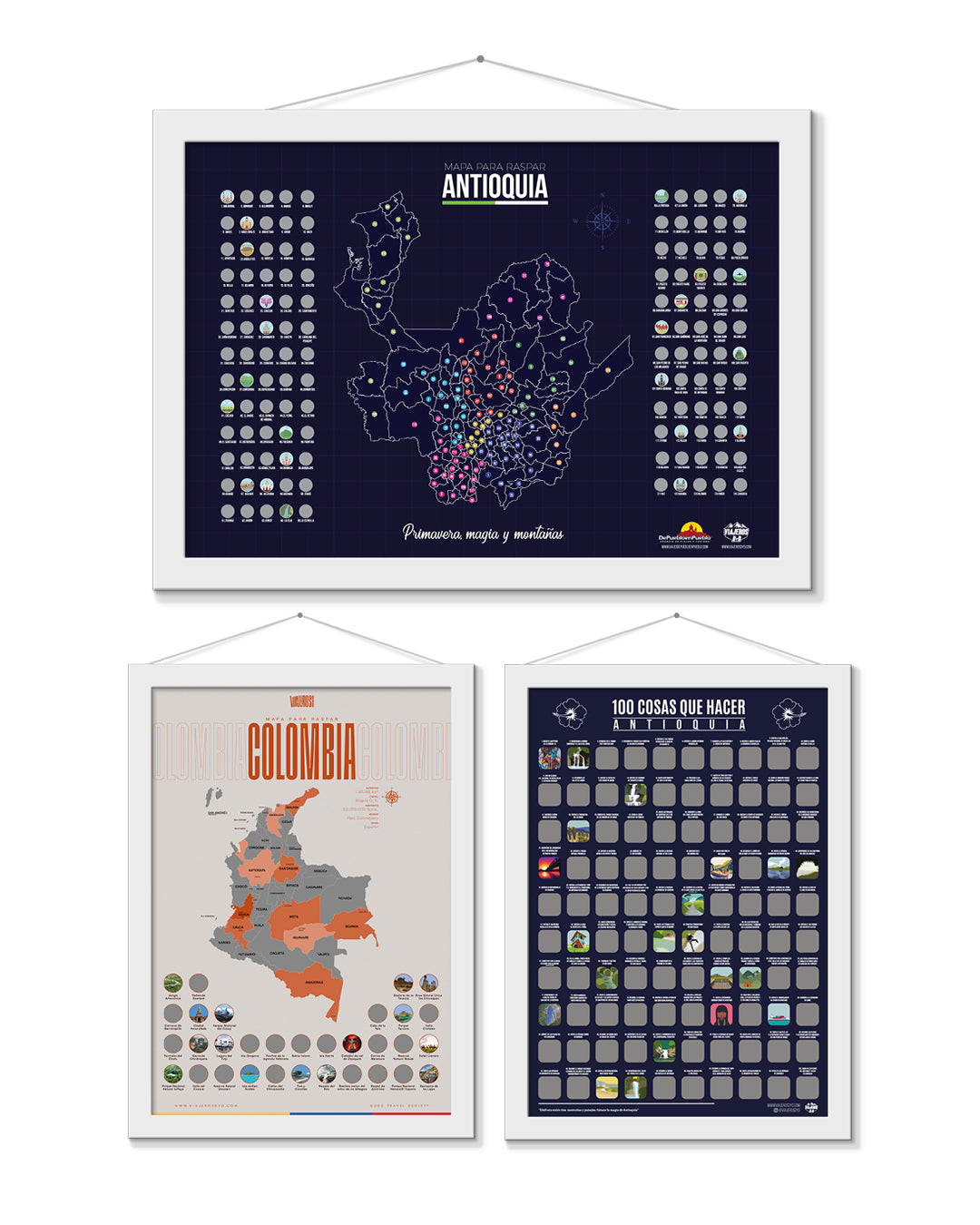 El Caminante: Mapa de Antioquia + 100 cosas que hacer en Antioquia + Mapa de Colombia