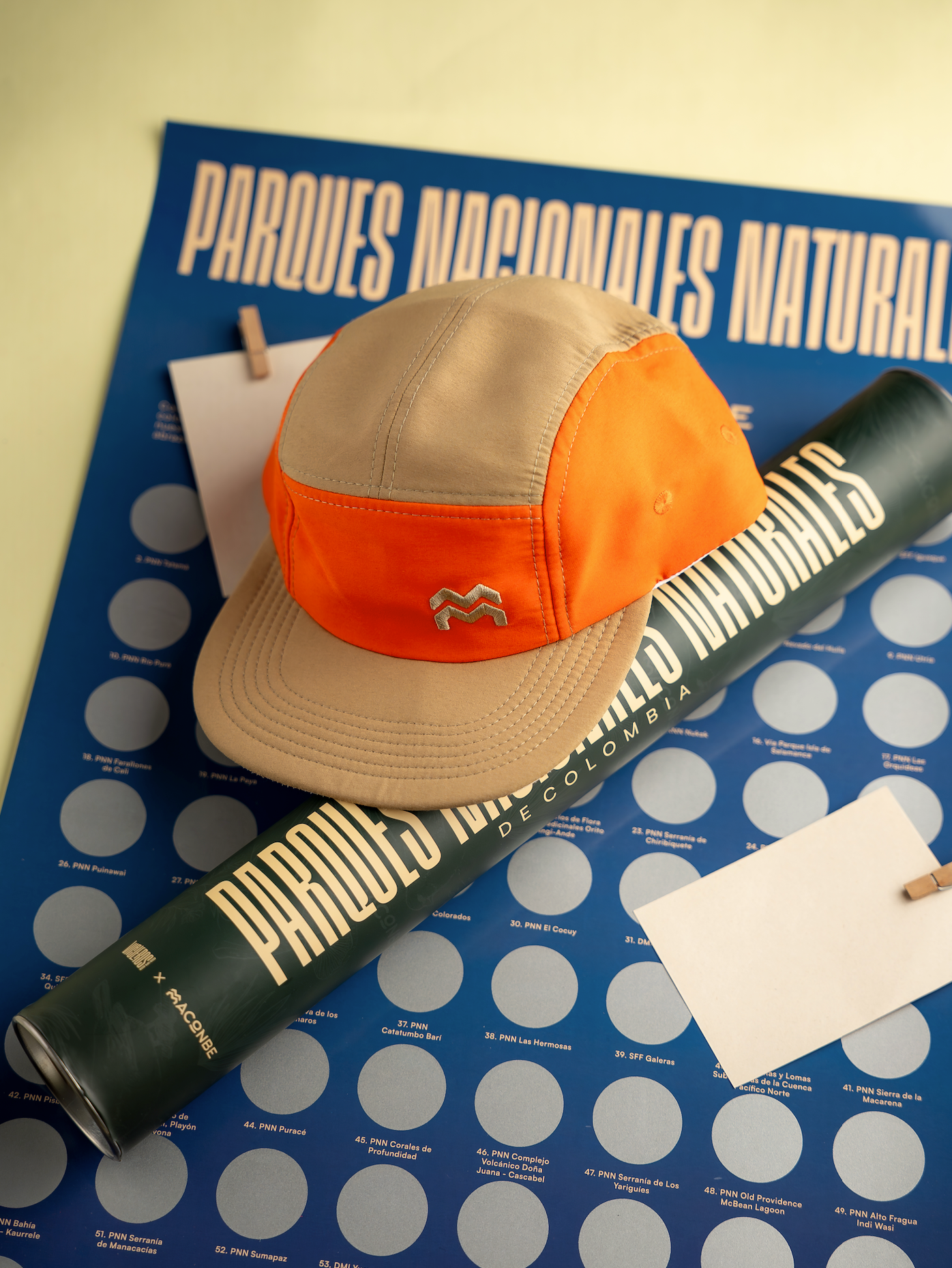 Poster raspable parques nacionales naturales de colombia  Viajeros DyD x Maconbe