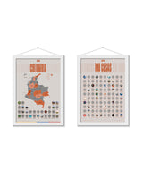 Coloaventura: Mapa de Colombia + Póster 100 Cosas que hacer Antes de Morir