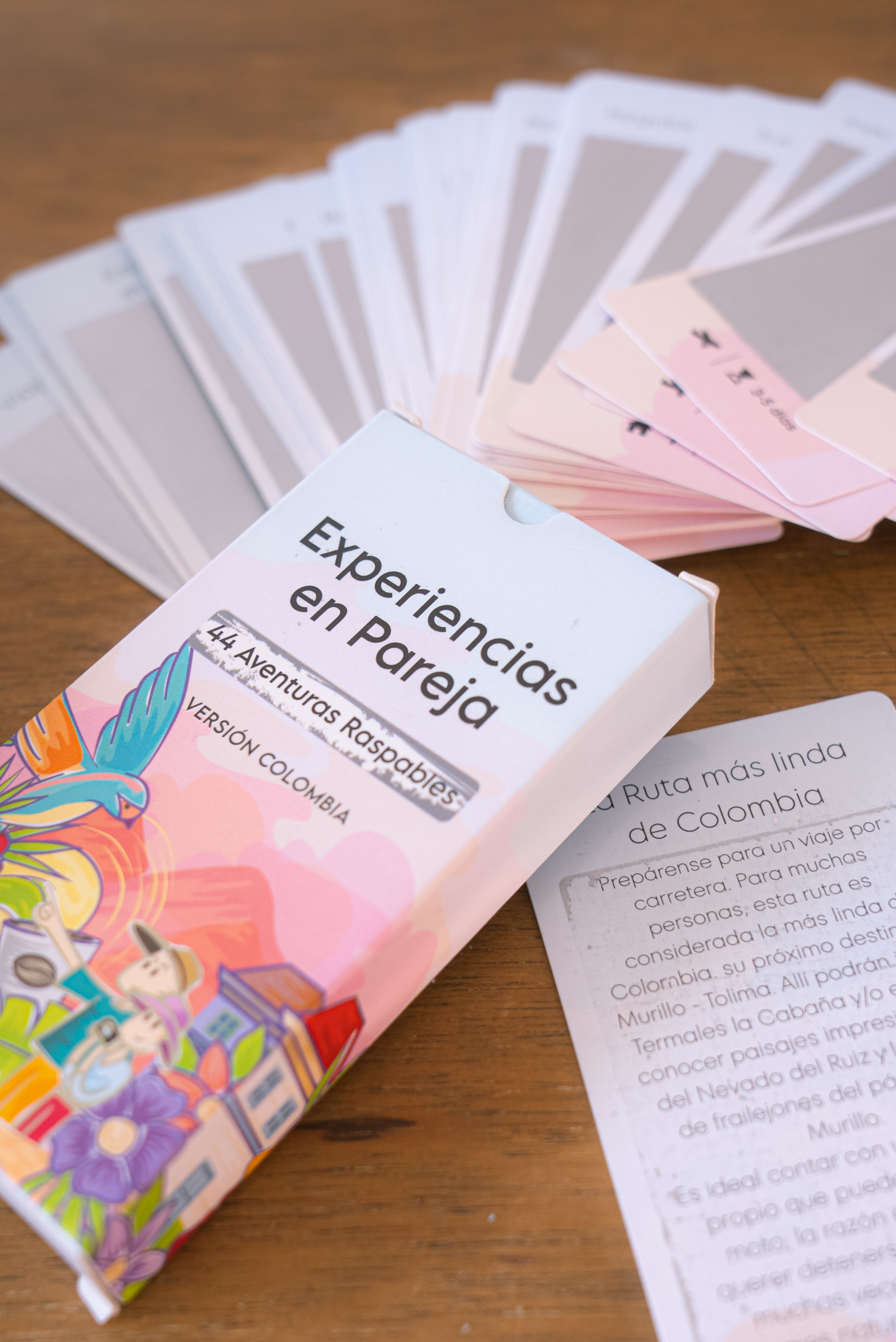 Experiencias en pareja: 44 Aventuras para raspar versión Colombia 🎁 regalo de lujo Viajeros DyD