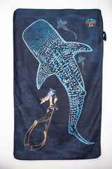 Toalla Microfibra tiburón Ballena 130 cm x 80 cm