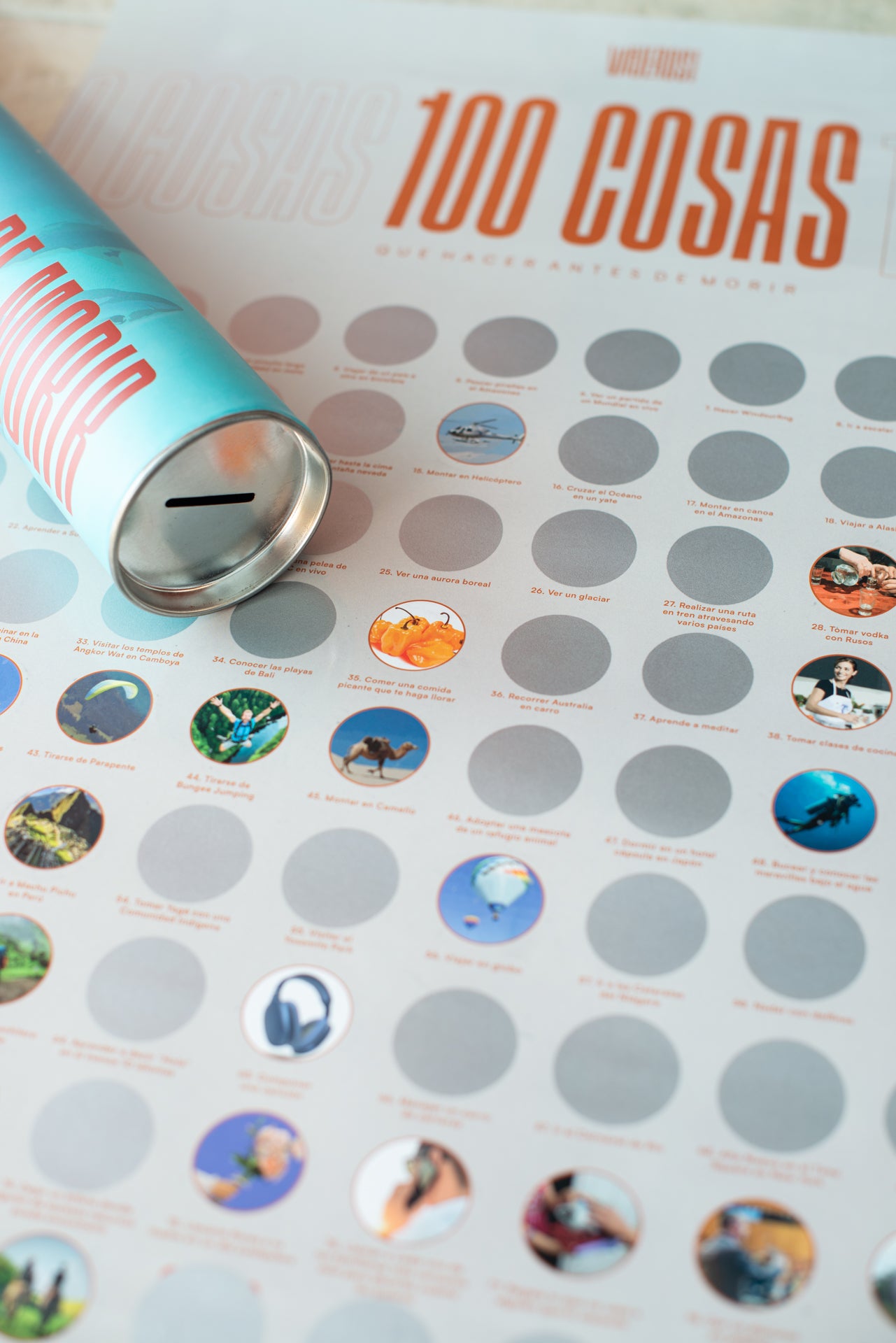 Poster 100 Cosas que hacer Antes de Morir