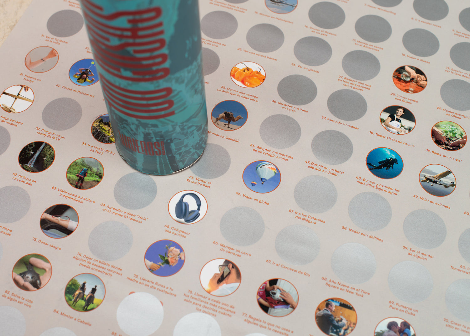 Poster 100 Cosas que hacer Antes de Morir