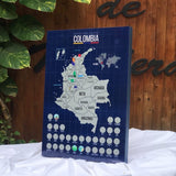 Marco MDF para colgar mapas y decorar espacios