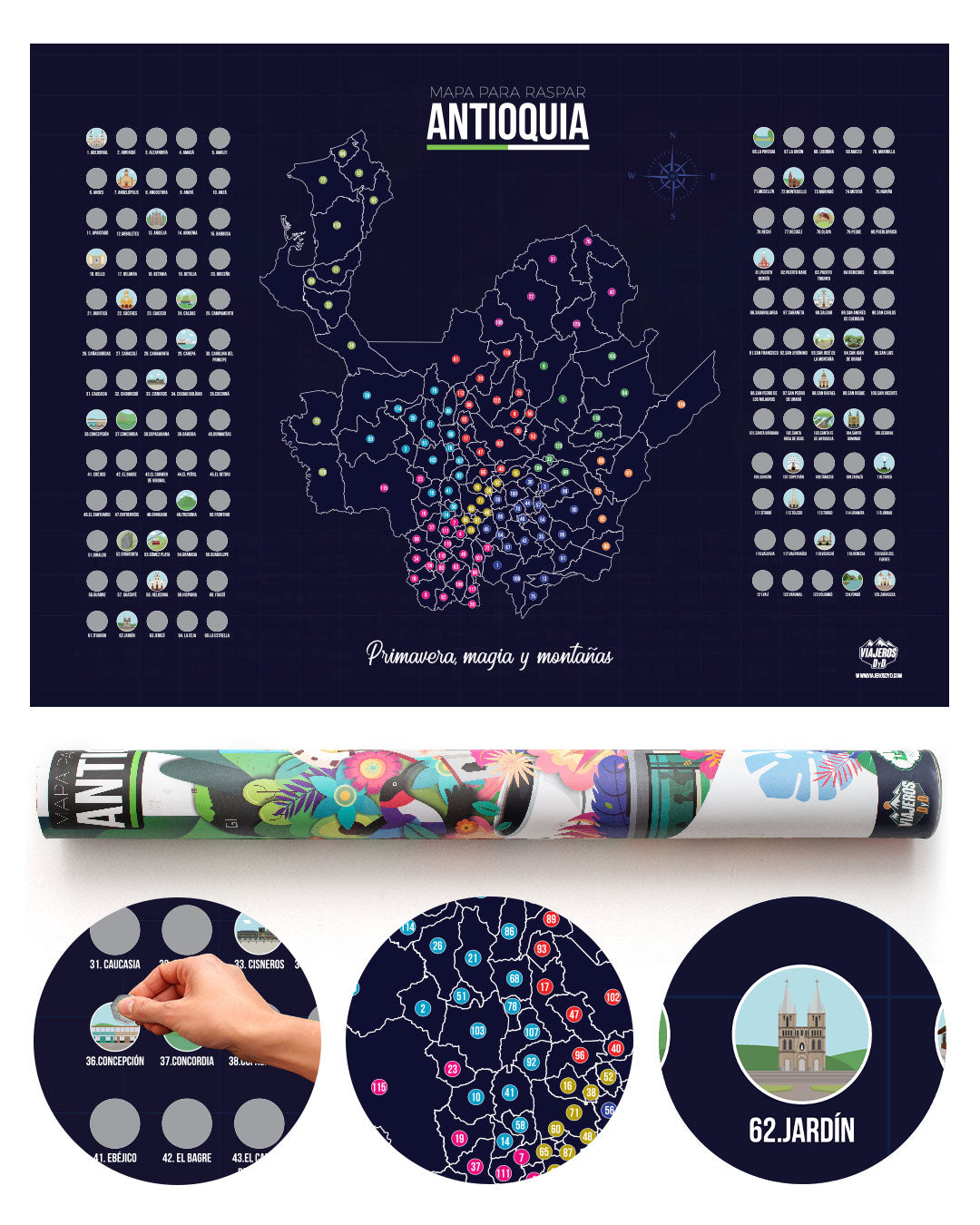 Poster 100 Cosas que hacer en Antioquia